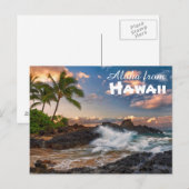 Aloha uit het Briefkaart Hawaï (Voorkant / Achterkant)