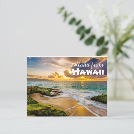 Aloha uit het Briefkaart Hawaï (Staand voorkant)