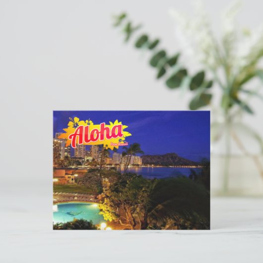 Aloha uit het Briefkaart Hawaï (Staand voorkant)