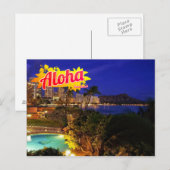 Aloha uit het Briefkaart Hawaï (Voorkant / Achterkant)