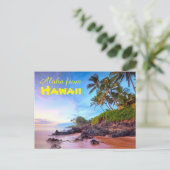 Aloha uit het Briefkaart Hawaï (Staand voorkant)