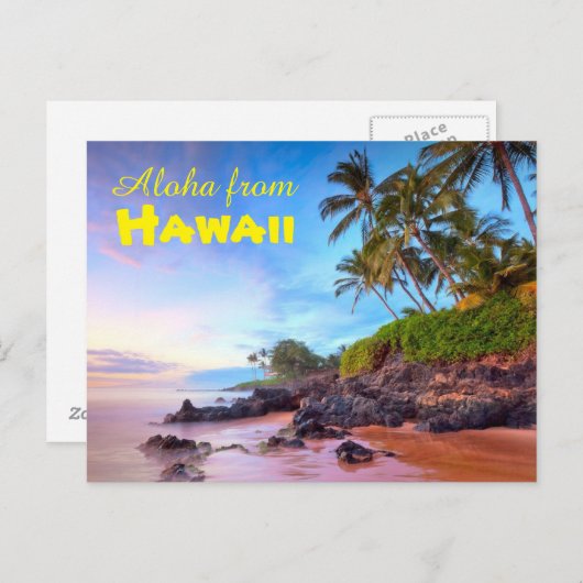 Aloha uit het Briefkaart Hawaï (Voorkant / Achterkant)