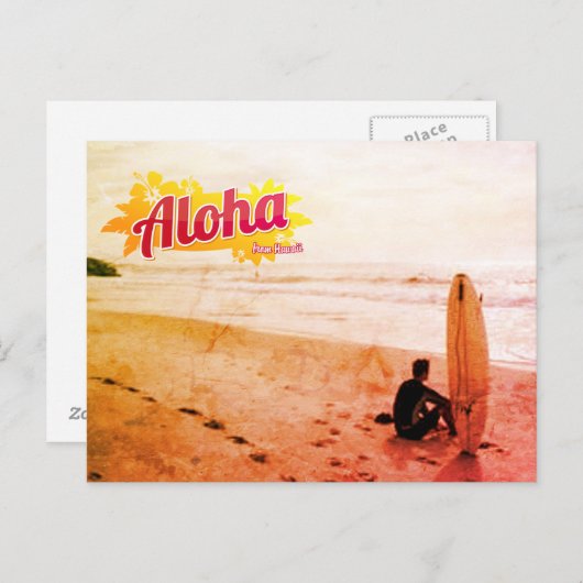 Aloha uit het Briefkaart Hawaï (Voorkant / Achterkant)