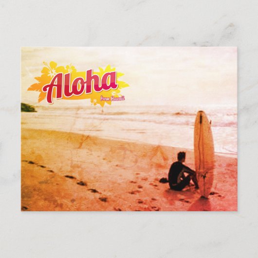 Aloha uit het Briefkaart Hawaï (Voorkant)