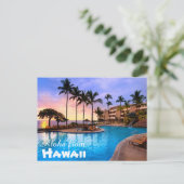 Aloha uit het Briefkaart Hawaï (Staand voorkant)