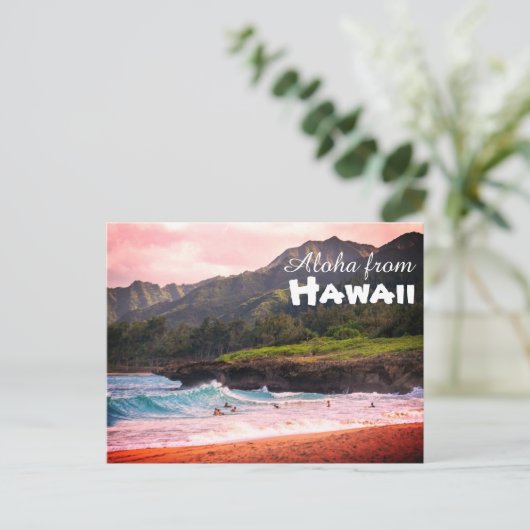 Aloha uit het Briefkaart Hawaï (Staand voorkant)