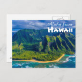 Aloha uit het Briefkaart Hawaï (Voorkant / Achterkant)
