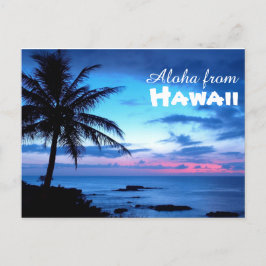 Aloha uit het Briefkaart Hawaï