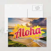 Aloha uit het Briefkaart Hawaï (Voorkant / Achterkant)