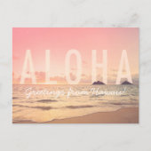 Aloha uit het Briefkaart Hawaï (Voorkant)