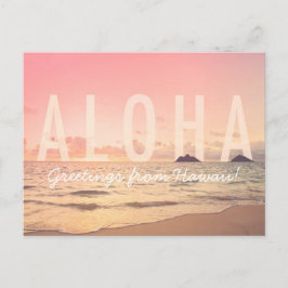 Aloha uit het Briefkaart Hawaï