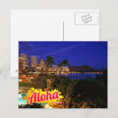 Aloha uit het Briefkaart Hawaï (Voorkant / Achterkant)