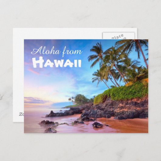 Aloha uit het Briefkaart Hawaï (Voorkant / Achterkant)