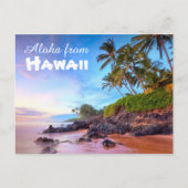 Aloha uit het Briefkaart Hawaï (Voorkant)