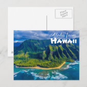 Aloha uit het Briefkaart Hawaï (Voorkant / Achterkant)