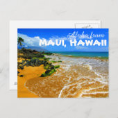 Aloha uit het Briefkaart Maui Hawaii (Voorkant / Achterkant)