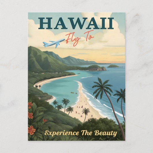 Aloha uit het paradijs: Hawaii Briefkaart (Voorkant)