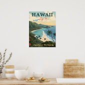 Aloha uit het paradijs: Hawaii Poster (Keuken)