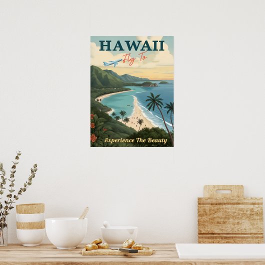 Aloha uit het paradijs: Hawaii Poster (Keuken)