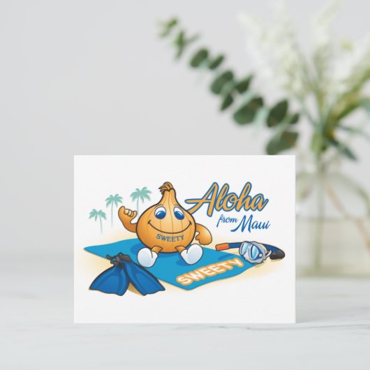 aloha uit het zweet briefkaart (Staand voorkant)