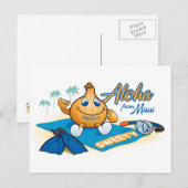 aloha uit het zweet briefkaart (Voorkant / Achterkant)