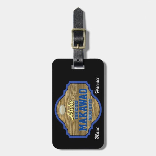 Aloha uit Makawao, Hawaii Bagagelabel (Voorkant verticaal)