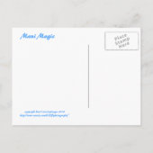 "ALOHA UIT MAUI" BEACH SCENE BRIEFKAART (Achterkant)