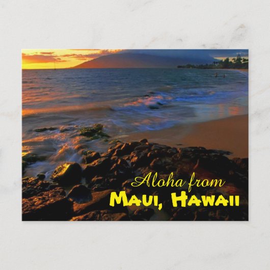 Aloha uit Maui Briefkaart (Voorkant)