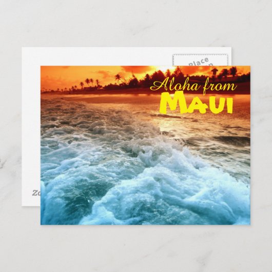 Aloha uit Maui Briefkaart (Voorkant / Achterkant)