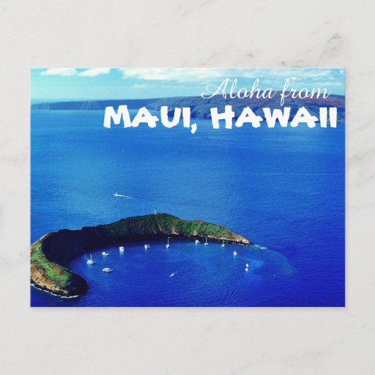 Aloha uit Maui Hawaii Briefkaart (Voorkant)