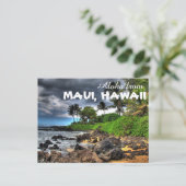 Aloha uit Maui Hawaii Briefkaart (Staand voorkant)
