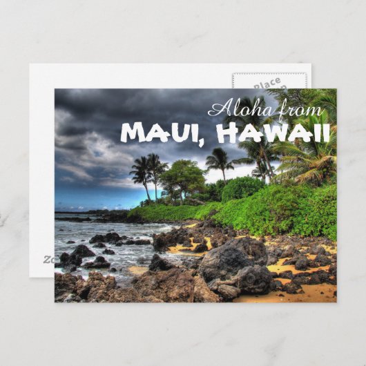 Aloha uit Maui Hawaii Briefkaart (Voorkant / Achterkant)