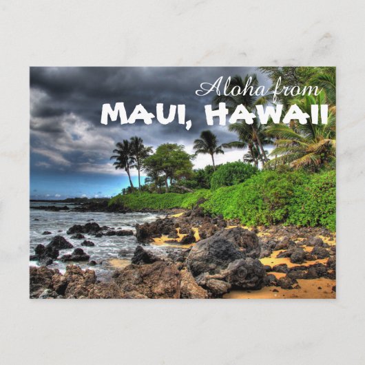 Aloha uit Maui Hawaii Briefkaart (Voorkant)