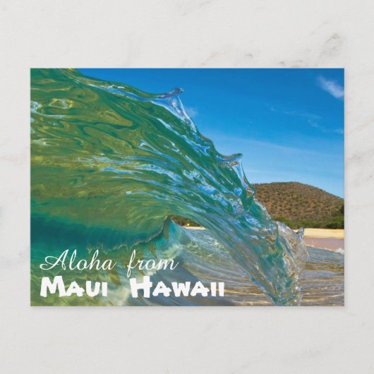 Aloha uit Maui Hawaii Briefkaart (Voorkant)