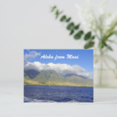 Aloha uit Maui Hawaii Briefkaart (Staand voorkant)