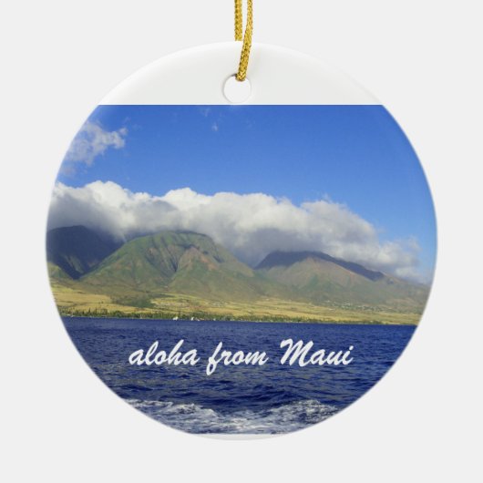 Aloha uit Maui Keramisch Ornament (Voorkant)