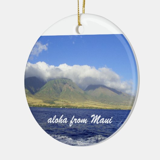 Aloha uit Maui Keramisch Ornament (Links)