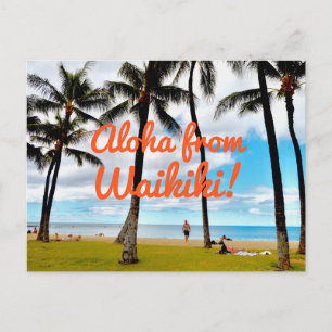 Aloha uit Waikiki Briefkaart