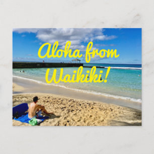 Aloha uit Waikiki Briefkaart