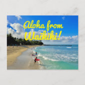 Aloha uit Waikiki Briefkaart (Voorkant)