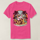 Aloha ukelele-Kat T-shirt (Design voorkant)