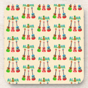 Aloha Ukuleles Island Music Bier Onderzetter