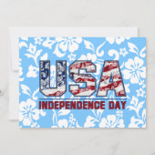 Aloha USA Hawaïaanse Bloemenfeest Uitnodigingen (Voorkant)