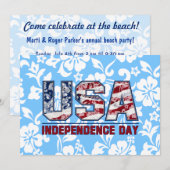 Aloha USA Hawaïaanse Bloemenfeest Uitnodigingen (Voorkant / Achterkant)