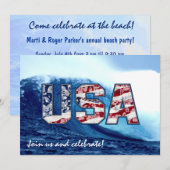 Aloha USA Wave Party-uitnodigingen Kaart (Voorkant / Achterkant)