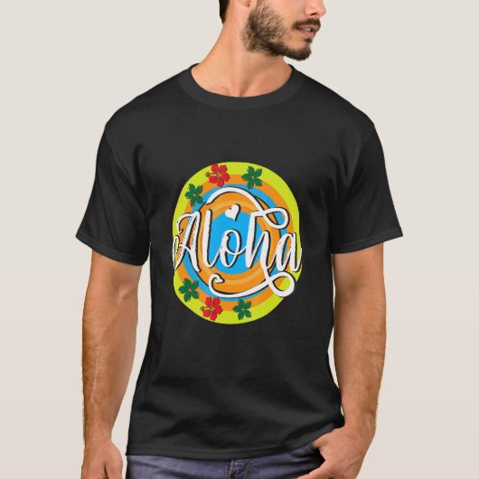 Aloha Vacay Squad Summer Holidays Family Trip Palm T-shirt (Voorkant)