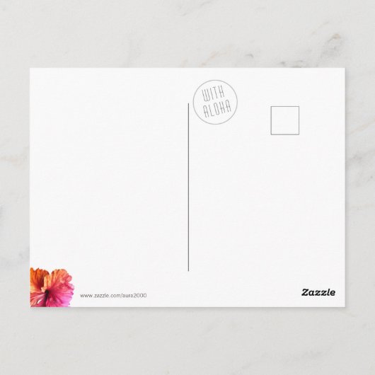 Aloha van de Hawaiiaanse eilanden Briefkaart (Achterkant)