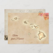  Aloha van de Hawaiiaanse eilanden Briefkaart (Voorkant / Achterkant)
