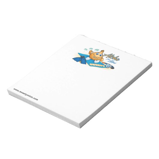 Aloha van de sweety uion notitieblok (Linkerzijde)