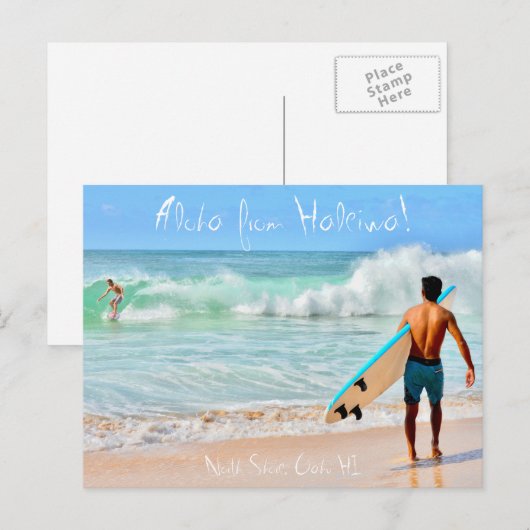 Aloha van Haleiwa Briefkaart (Voorkant / Achterkant)